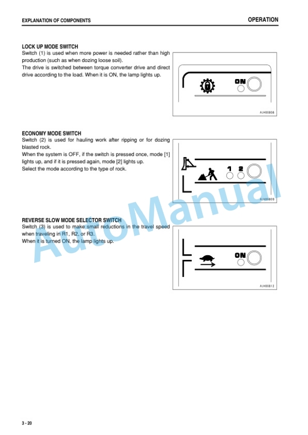 Alternative view of Komatsu D475A-5 Bull Dozer Operation and Maintenance Manual PEN00093-05