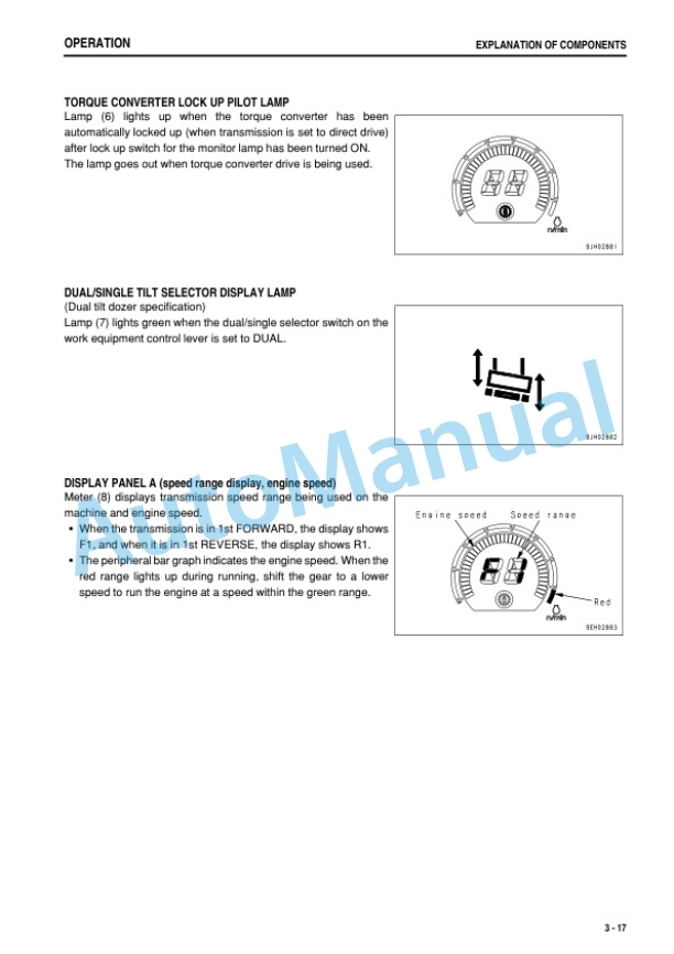Alternative view of Komatsu D475A-5 Bull Dozer Operation and Maintenance Manual TEN00018-05