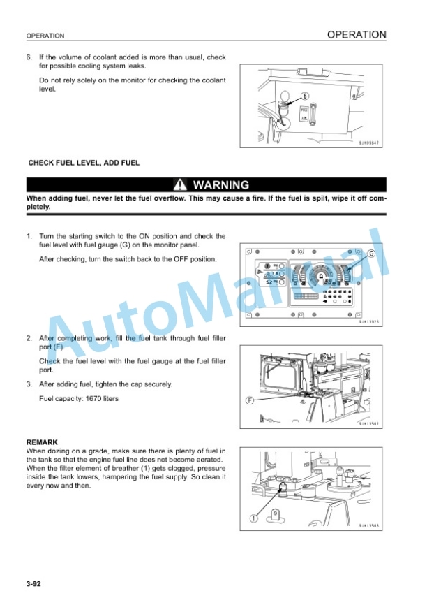 Komatsu D475A-5E0 Bull Dozer Operation and Maintenance Manual EENAM03230 3 Komatsu D475A-5E0 Bull Dozer Operation and Maintenance Manual EENAM03230 - Image 3