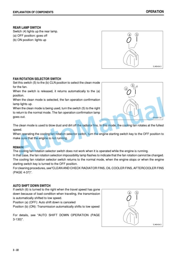 Alternative view of Komatsu D475A-5E0 Bull Dozer Operation and Maintenance Manual PEN00310-02