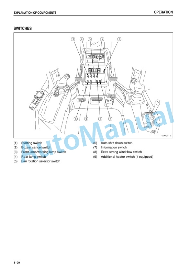 Alternative view of Komatsu D475A-5E0 Bull Dozer Operation and Maintenance Manual PEN00413-00