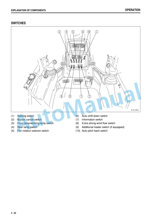 Alternative view of Komatsu D475A-5E0 Bull Dozer Operation and Maintenance Manual PEN00414-00