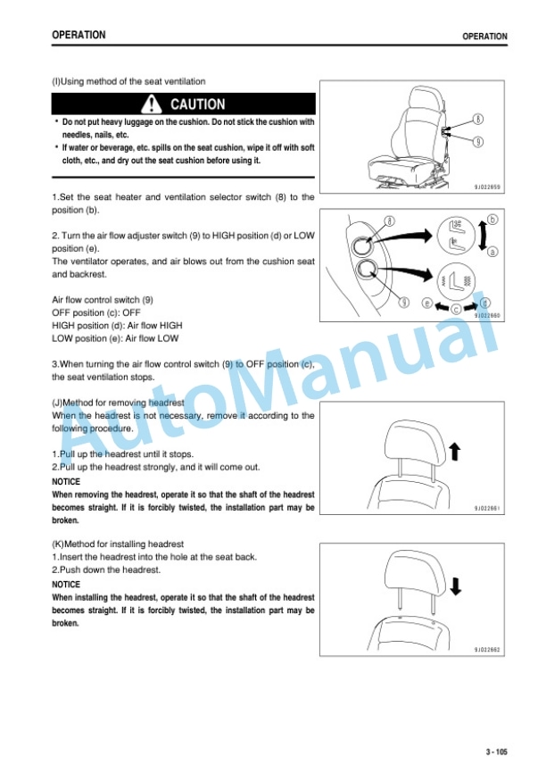 Komatsu D475A-5E0 Bull Dozer Operation and Maintenance Manual PEN00538-03 3 Komatsu D475A-5E0 Bull Dozer Operation and Maintenance Manual PEN00538-03 - Image 3