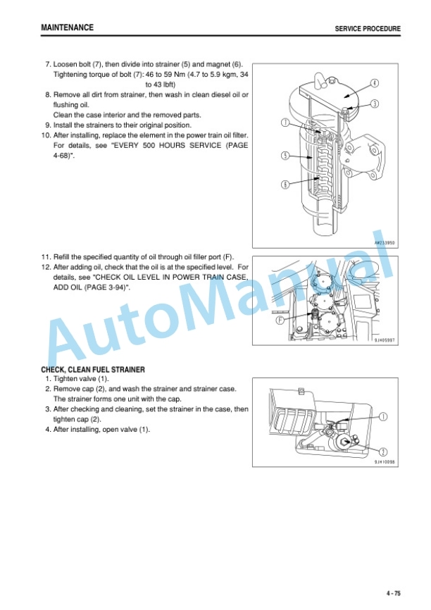Komatsu D475A-5E0 Bull Dozer Operation and Maintenance Manual PEN00538-03 5 Komatsu D475A-5E0 Bull Dozer Operation and Maintenance Manual PEN00538-03 - Image 5