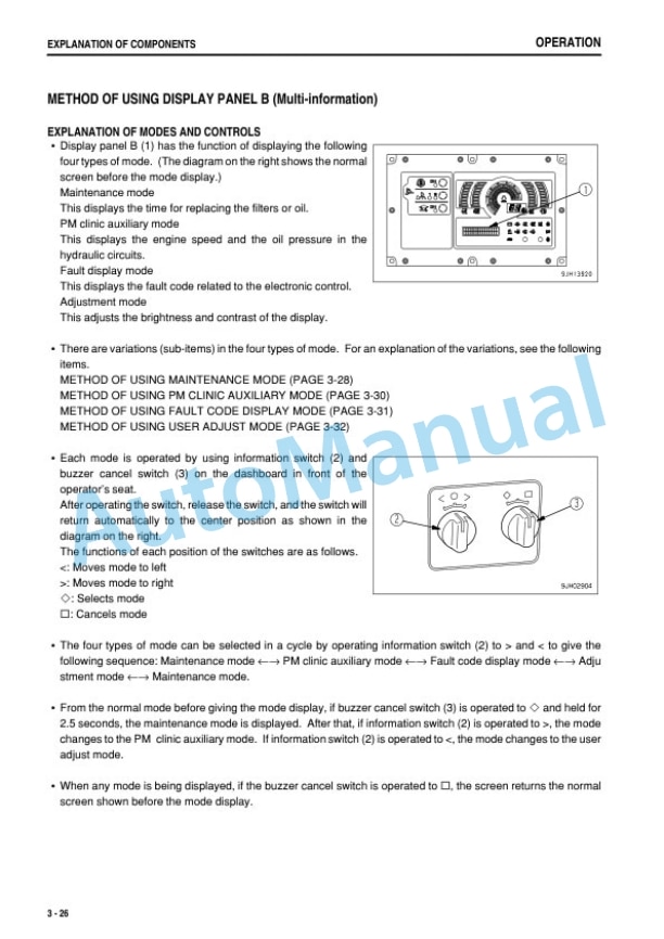 Alternative view of Komatsu D475A-5E0 Bull Dozer Operation and Maintenance Manual PEN00945-00