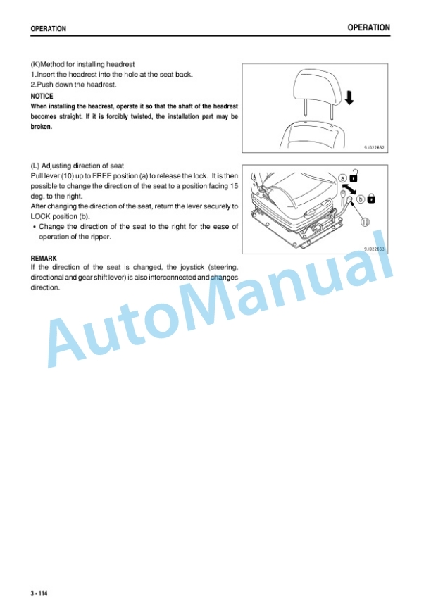 Komatsu D475A-5E0 Bull Dozer Operation and Maintenance Manual PEN01269-07-3