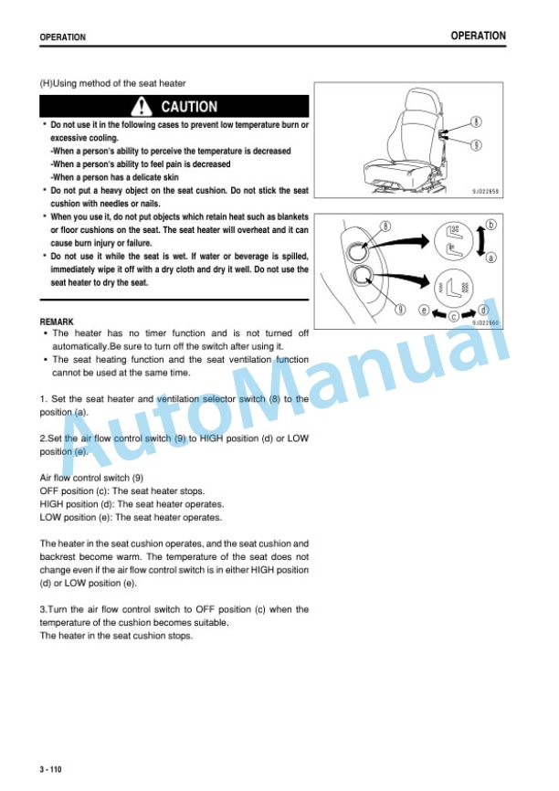 Komatsu D475A-5E0 Bull Dozer Operation and Maintenance Manual PEN01270-06-3