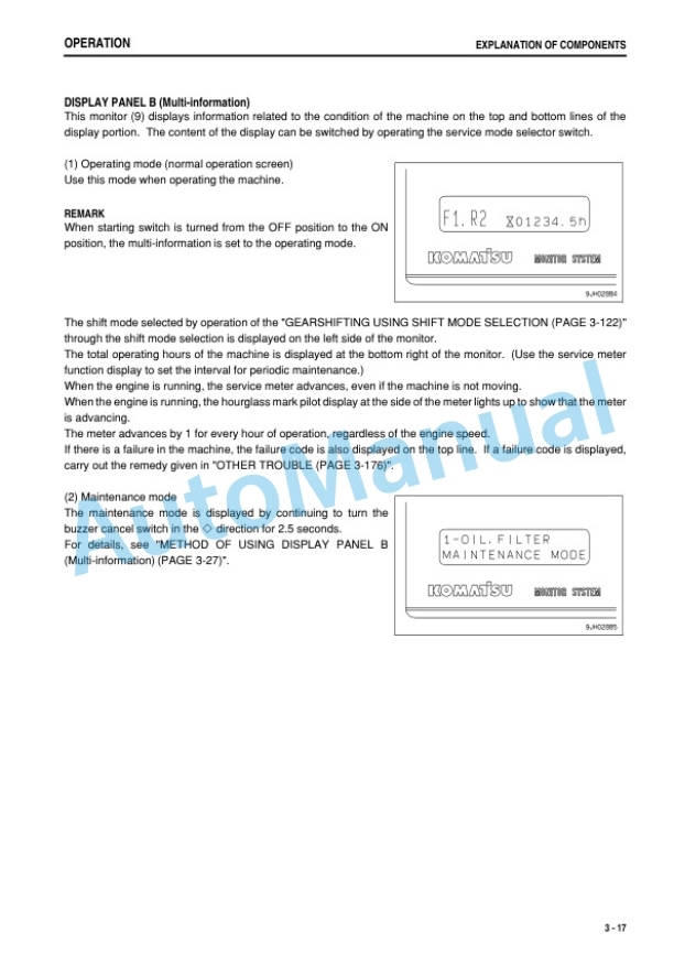 Alternative view of Komatsu D475A-5E0 Bull Dozer Operation and Maintenance Manual TEN00132-05