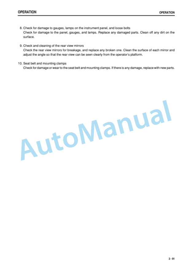 Komatsu D475A-5E0 Bull Dozer Operation and Maintenance Manual TEN00375-00 3 Komatsu D475A-5E0 Bull Dozer Operation and Maintenance Manual TEN00375-00 - Image 3