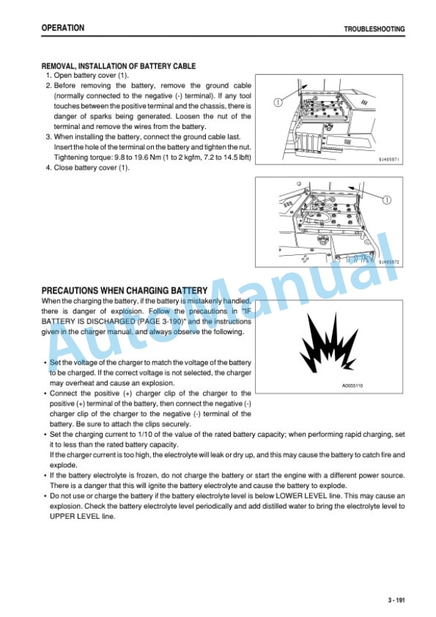 Komatsu D475A-5E0 Bull Dozer Operation and Maintenance Manual TEN00887-05 4 Komatsu D475A-5E0 Bull Dozer Operation and Maintenance Manual TEN00887-05-4