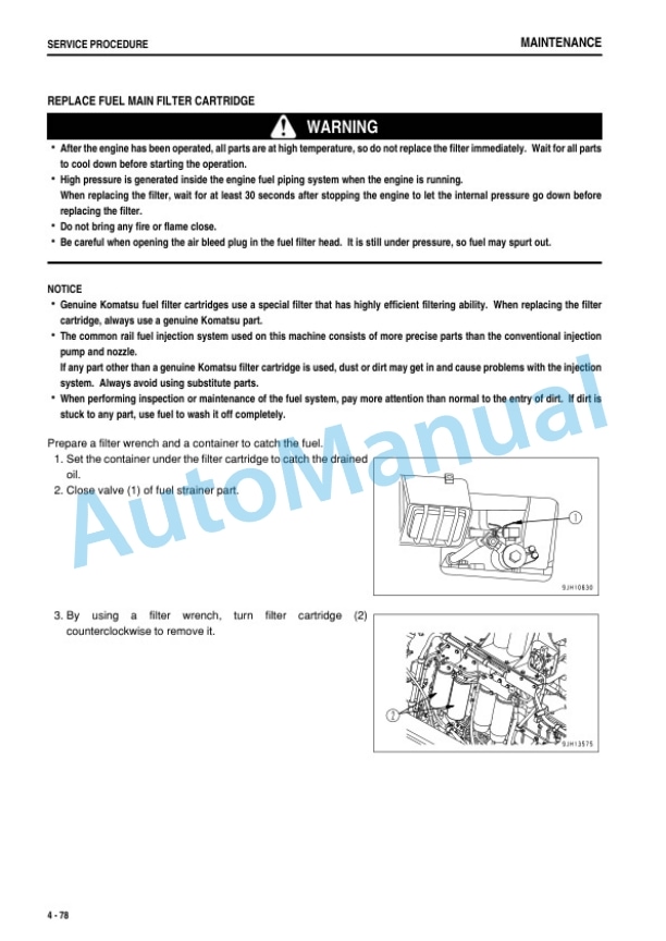 Komatsu D475A-5E0 Bull Dozer Operation and Maintenance Manual TEN00888-00 5 Komatsu D475A-5E0 Bull Dozer Operation and Maintenance Manual TEN00888-00 - Image 5