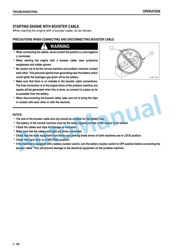 Komatsu D475A-5E0 Bull Dozer Operation and Maintenance Manual TEN00888-06 4 Komatsu D475A-5E0 Bull Dozer Operation and Maintenance Manual TEN00888-06-4
