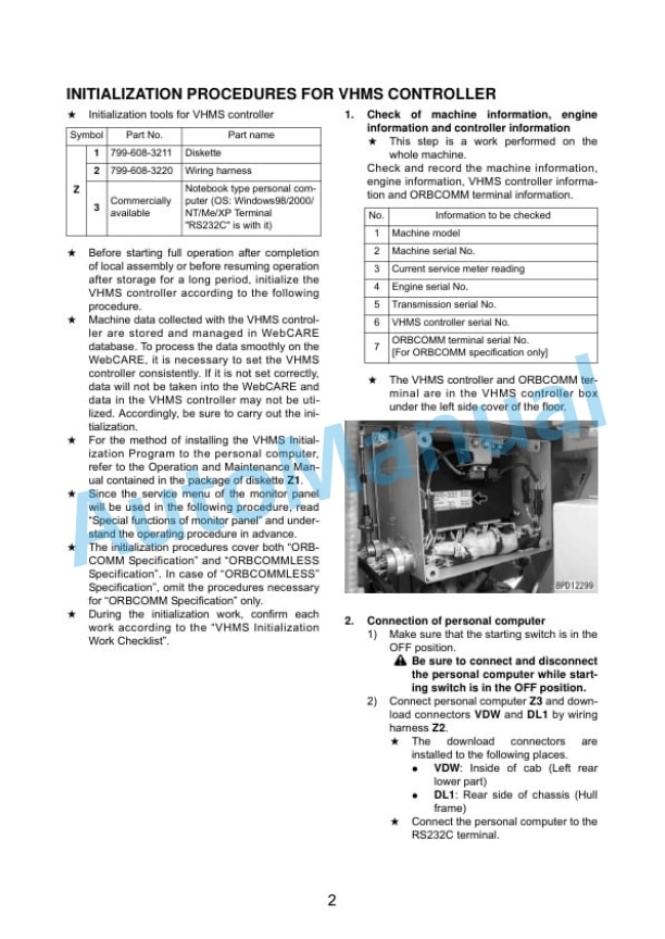 Komatsu D475A-5E0, D475ASD-5E0 Bull Dozer Field Assembly Instruction GEN00051-10 5 Komatsu D475A-5E0, D475ASD-5E0 Bull Dozer Field Assembly Instruction GEN00051-10 - Image 5
