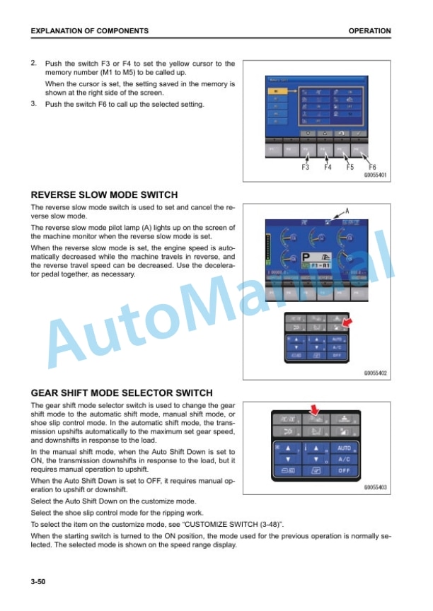 Alternative view of Komatsu D475A-8 Bull Dozer Operation and Maintenance Manual PEN01256-01