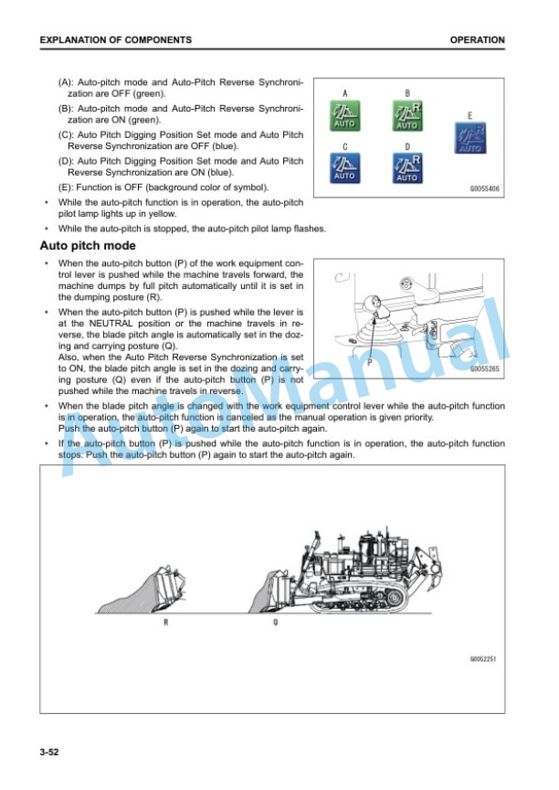 Alternative view of Komatsu D475A-8 Bull Dozer Operation and Maintenance Manual PEN01745-03