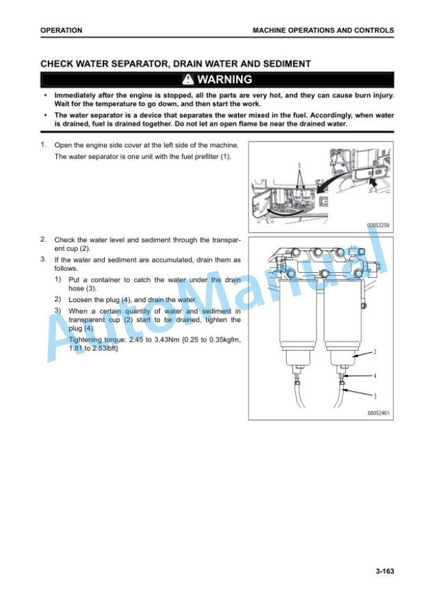 Komatsu D475A-8 Bull Dozer Operation and Maintenance Manual TEN01081-01 3 Komatsu D475A-8 Bull Dozer Operation and Maintenance Manual TEN01081-01 - Image 3