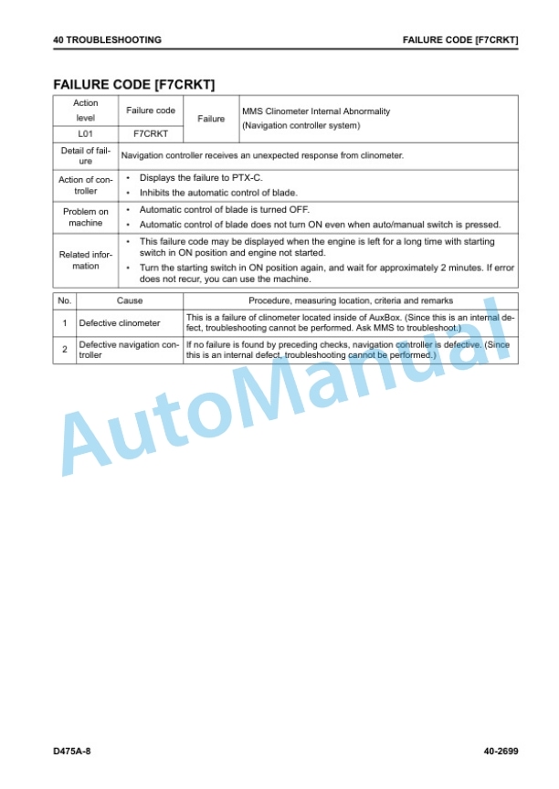 Komatsu D475A-8 Bull Dozer Shop Manual SEN06644-12 4 Komatsu D475A-8 Bull Dozer Shop Manual SEN06644-12 - Image 4