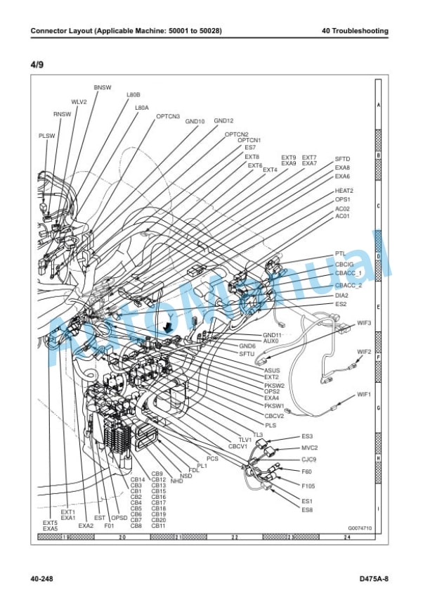 Alternative view of Komatsu D475A-8 Bull Dozer Shop Manual SEN06644-14