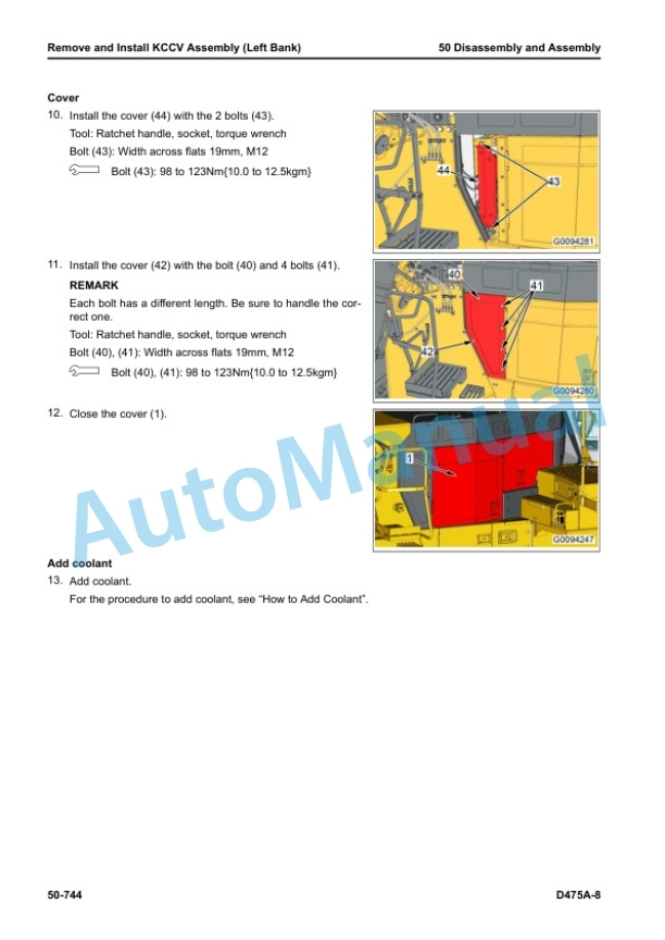 Komatsu D475A-8 Bull Dozer Shop Manual SEN06644-14 5 Komatsu D475A-8 Bull Dozer Shop Manual SEN06644-14 - Image 5