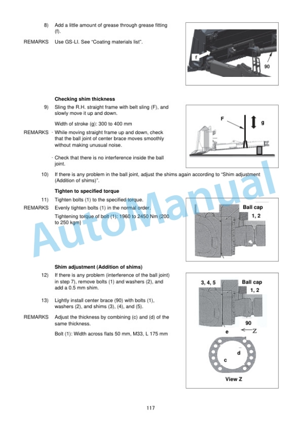 Komatsu D475A-8E0 Bull Dozer Field Assembly Instruction GEN00210-04 3 Komatsu D475A-8E0 Bull Dozer Field Assembly Instruction GEN00210-04 - Image 3