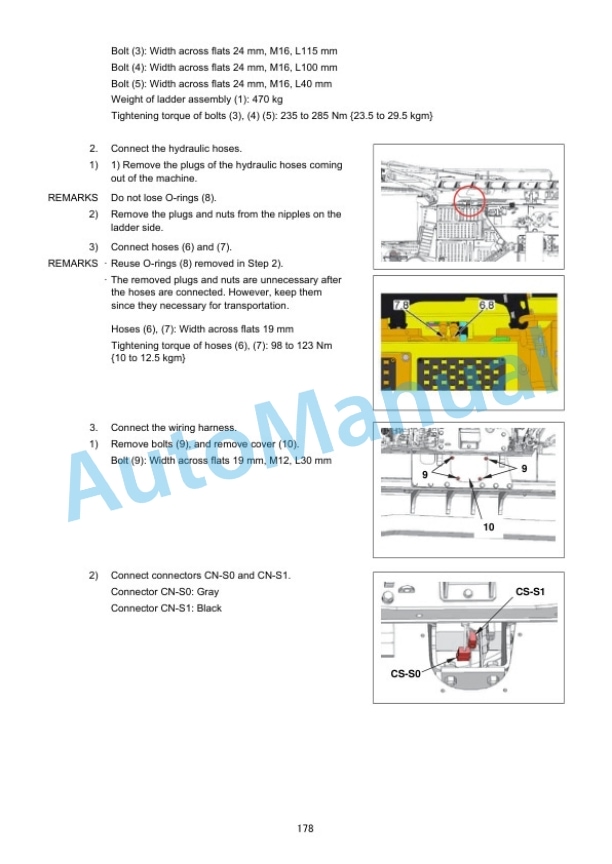 Komatsu D475A-8E0 Bull Dozer Field Assembly Instruction GEN00210-04 4 Komatsu D475A-8E0 Bull Dozer Field Assembly Instruction GEN00210-04 - Image 4