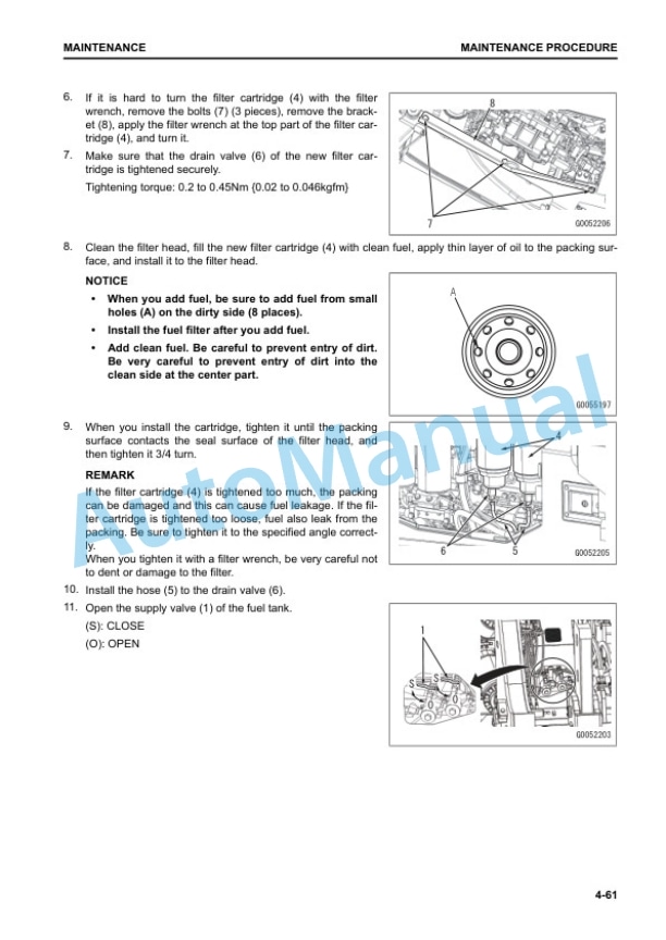 Komatsu D475A-8E0 Bull Dozer Operation and Maintenance Manual EENAM03950 5 Komatsu D475A-8E0 Bull Dozer Operation and Maintenance Manual EENAM03950 - Image 5