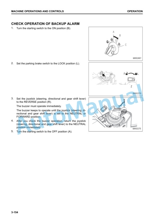 Komatsu D475A-8E0 Bull Dozer Operation and Maintenance Manual EENAM03951 3 Komatsu D475A-8E0 Bull Dozer Operation and Maintenance Manual EENAM03951 - Image 3