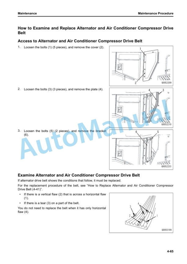 Komatsu D475A-8E0 Bull Dozer Operation and Maintenance Manual EENAM03952 5 Komatsu D475A-8E0 Bull Dozer Operation and Maintenance Manual EENAM03952 - Image 5
