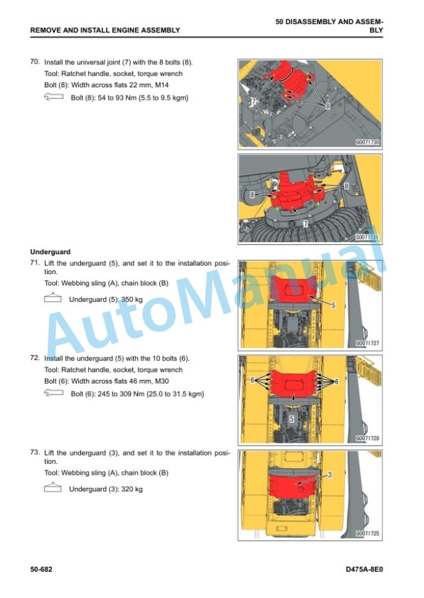 Komatsu D475A-8E0 Bull Dozer Shop Manual SEN06781-04 5 Komatsu D475A-8E0 Bull Dozer Shop Manual SEN06781-04 - Image 5