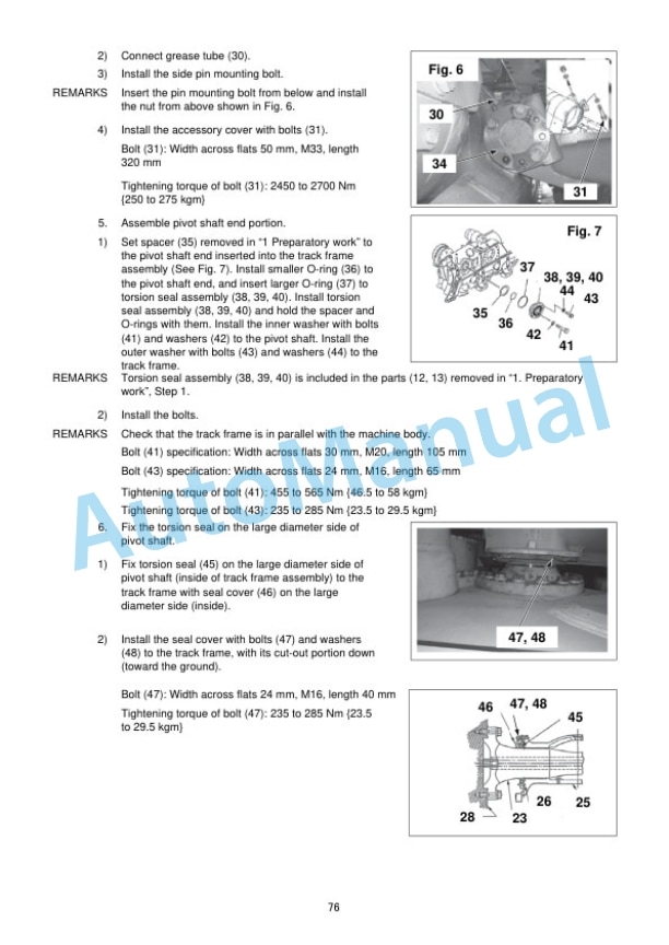 Alternative view of Komatsu D475A-8E0, D475Ai-8E0 Bull Dozer Field Assembly Instruction GEN00283-00
