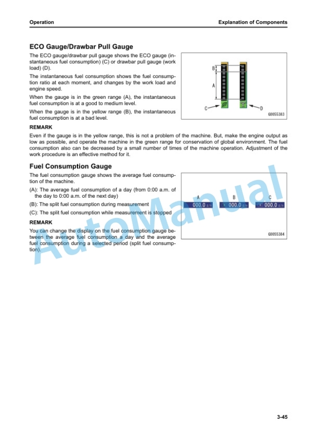 Alternative view of Komatsu D475A-8R Bull Dozer Operation and Maintenance Manual PEN02204-00