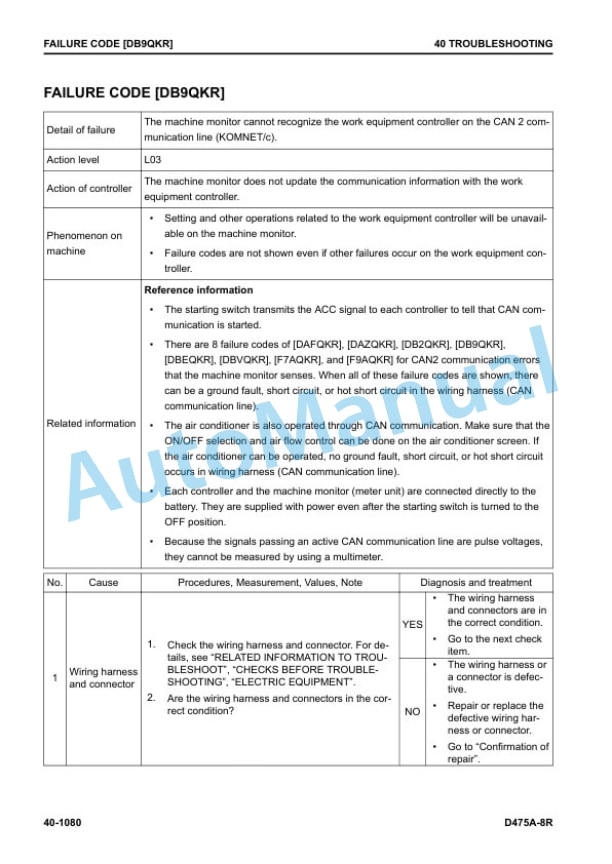 Komatsu D475A-8R Bull Dozer Shop Manual SEN06892-03 3 Komatsu D475A-8R Bull Dozer Shop Manual SEN06892-03 - Image 3