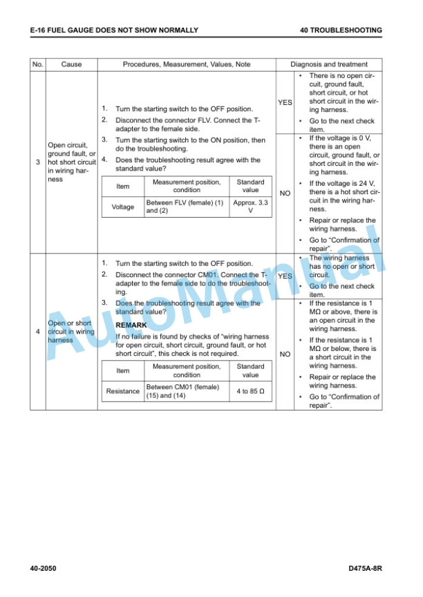 Komatsu D475A-8R Bull Dozer Shop Manual SEN06892-03 4 Komatsu D475A-8R Bull Dozer Shop Manual SEN06892-03 - Image 4