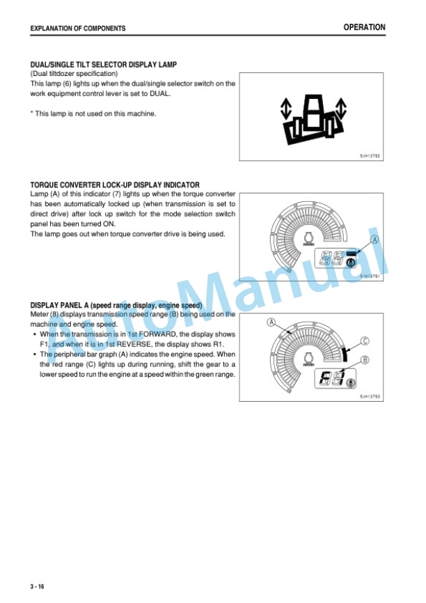 Alternative view of Komatsu D475ASD-5E0 Bull Dozer Operation and Maintenance Manual PEN00282-02