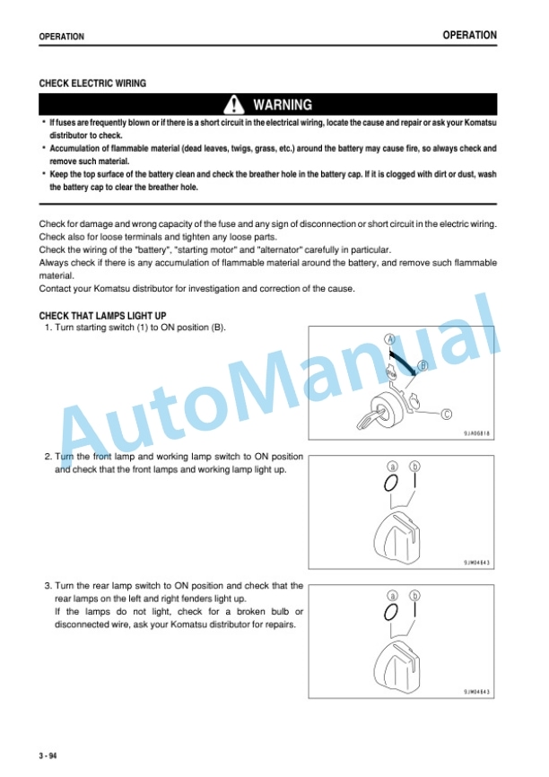 Komatsu D475ASD-5E0 Bull Dozer Operation and Maintenance Manual PEN00946-00 3 Komatsu D475ASD-5E0 Bull Dozer Operation and Maintenance Manual PEN00946-00 - Image 3