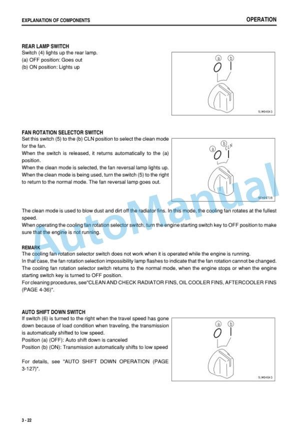 Alternative view of Komatsu D475ASD-5E0 Bull Dozer Operation and Maintenance Manual PEN01272-01