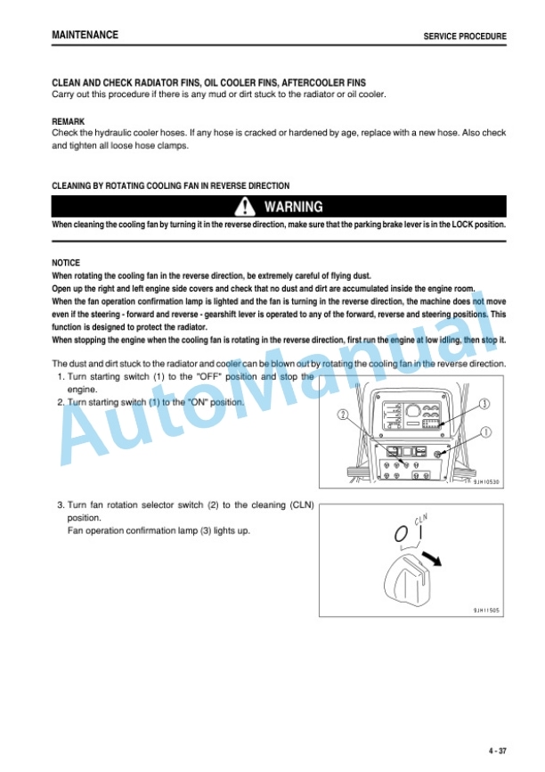Komatsu D475ASD-5E0 Bull Dozer Operation and Maintenance Manual TEN00136-05 5 Komatsu D475ASD-5E0 Bull Dozer Operation and Maintenance Manual TEN00136-05 - Image 5