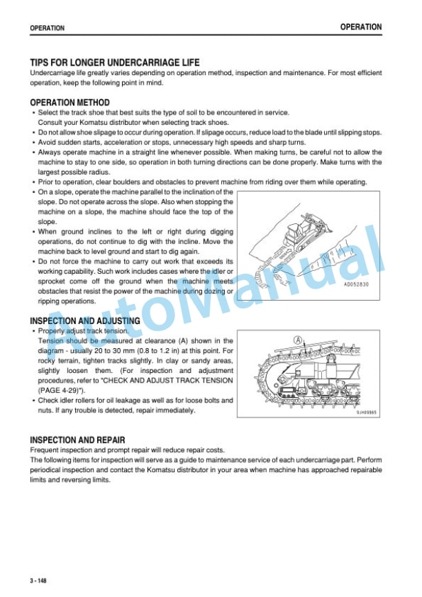 Komatsu D475ASD-5E0 Bull Dozer Operation and Maintenance Manual TEN00325-01 4 Komatsu D475ASD-5E0 Bull Dozer Operation and Maintenance Manual TEN00325-01 - Image 4