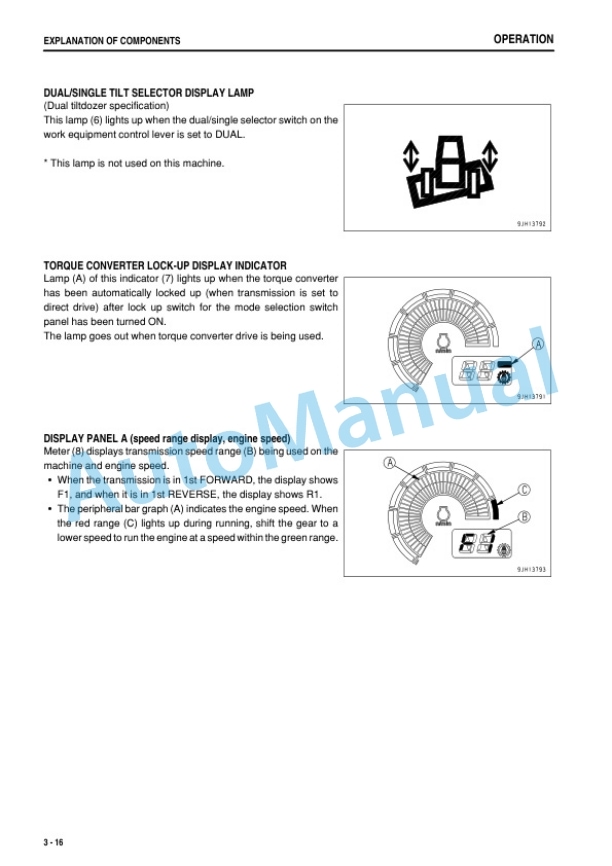 Alternative view of Komatsu D475ASD-5E0 Bull Dozer Operation and Maintenance Manual TEN00377-00