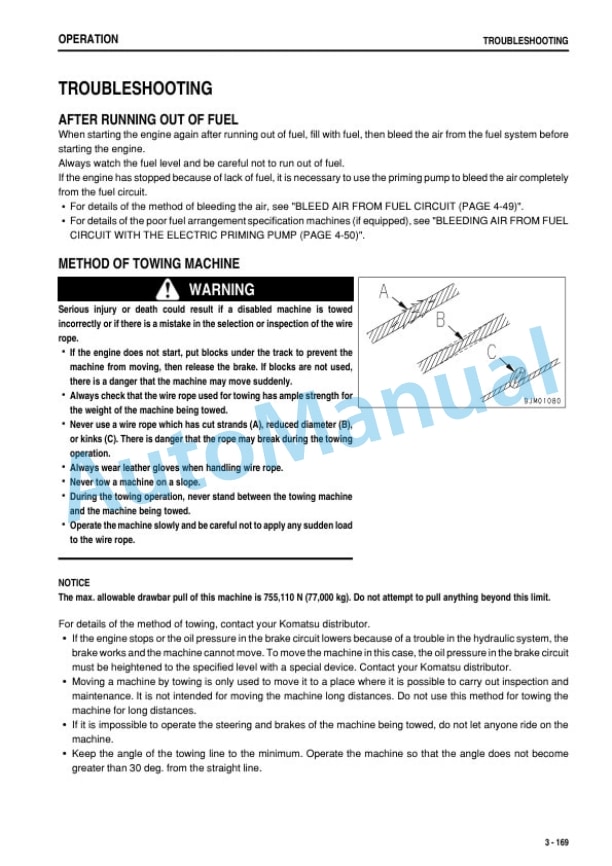Komatsu D475ASD-5E0 Bull Dozer Operation and Maintenance Manual TEN00497-03 4 Komatsu D475ASD-5E0 Bull Dozer Operation and Maintenance Manual TEN00497-03 - Image 4