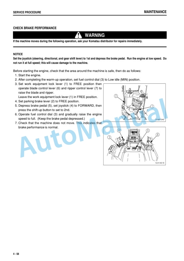 Komatsu D475ASD-5E0 Bull Dozer Operation and Maintenance Manual TEN00498-03 5 Komatsu D475ASD-5E0 Bull Dozer Operation and Maintenance Manual TEN00498-03 - Image 5