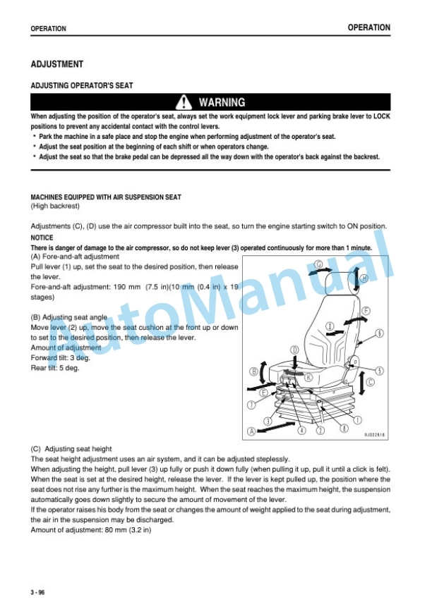 Komatsu D475ASD-5E0 Bull Dozer Operation and Maintenance Manual TEN00889-00 3 Komatsu D475ASD-5E0 Bull Dozer Operation and Maintenance Manual TEN00889-00 - Image 3