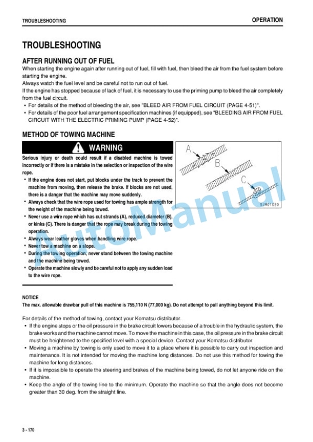 Komatsu D475ASD-5E0 Bull Dozer Operation and Maintenance Manual TEN00889-00 4 Komatsu D475ASD-5E0 Bull Dozer Operation and Maintenance Manual TEN00889-00 - Image 4