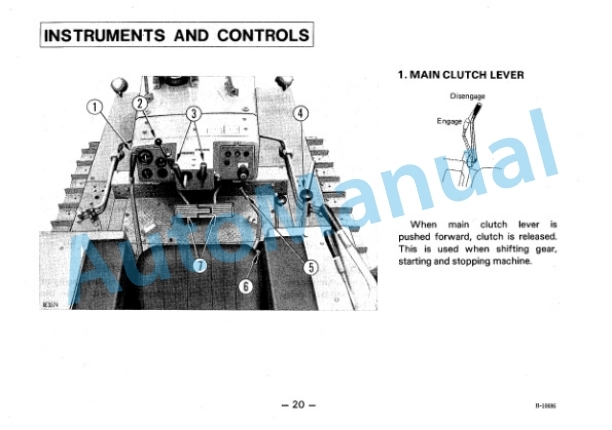 Alternative view of Komatsu D50F-17 Farm Tractor Operation and Maintenance Manual SEAM013Y1700