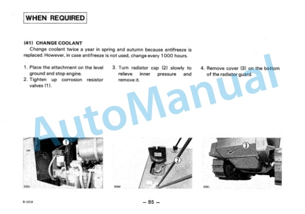 Komatsu D50F-17 Farm Tractor Operation and Maintenance Manual SEAM013Y1700 5 Komatsu D50F-17 Farm Tractor Operation and Maintenance Manual SEAM013Y1700 - Image 5