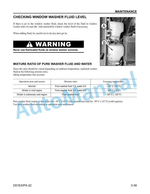 Komatsu D51EX-22, D51PX-22 Bull Dozer Operation and Maintenance Manual CEAM018702 5 Komatsu D51EX-22, D51PX-22 Bull Dozer Operation and Maintenance Manual CEAM018702 - Image 5