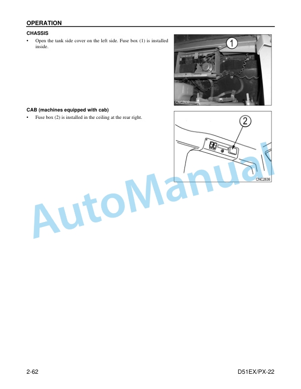 Komatsu D51EX-22, D51PX-22 Crawler Dozer Operation and Maintenance Manual CEAM018708 3 Komatsu D51EX-22, D51PX-22 Crawler Dozer Operation and Maintenance Manual CEAM018708 - Image 3