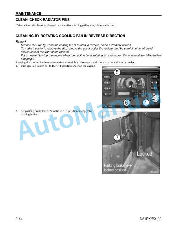 Komatsu D51EX-22, D51PX-22 Crawler Dozer Operation and Maintenance Manual CEAM018708 5 Komatsu D51EX-22, D51PX-22 Crawler Dozer Operation and Maintenance Manual CEAM018708 - Image 5