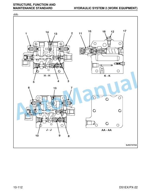 Alternative view of Komatsu D51EX-22, D51PX-22 Galeo Crawler Dozer Shop Manual CEBM019100