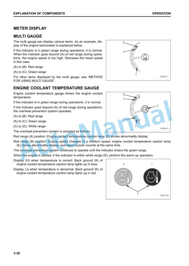 Alternative view of Komatsu D51EX-24, D51PX-24 Bull Dozer Operation and Maintenance Manual PEN01179-01